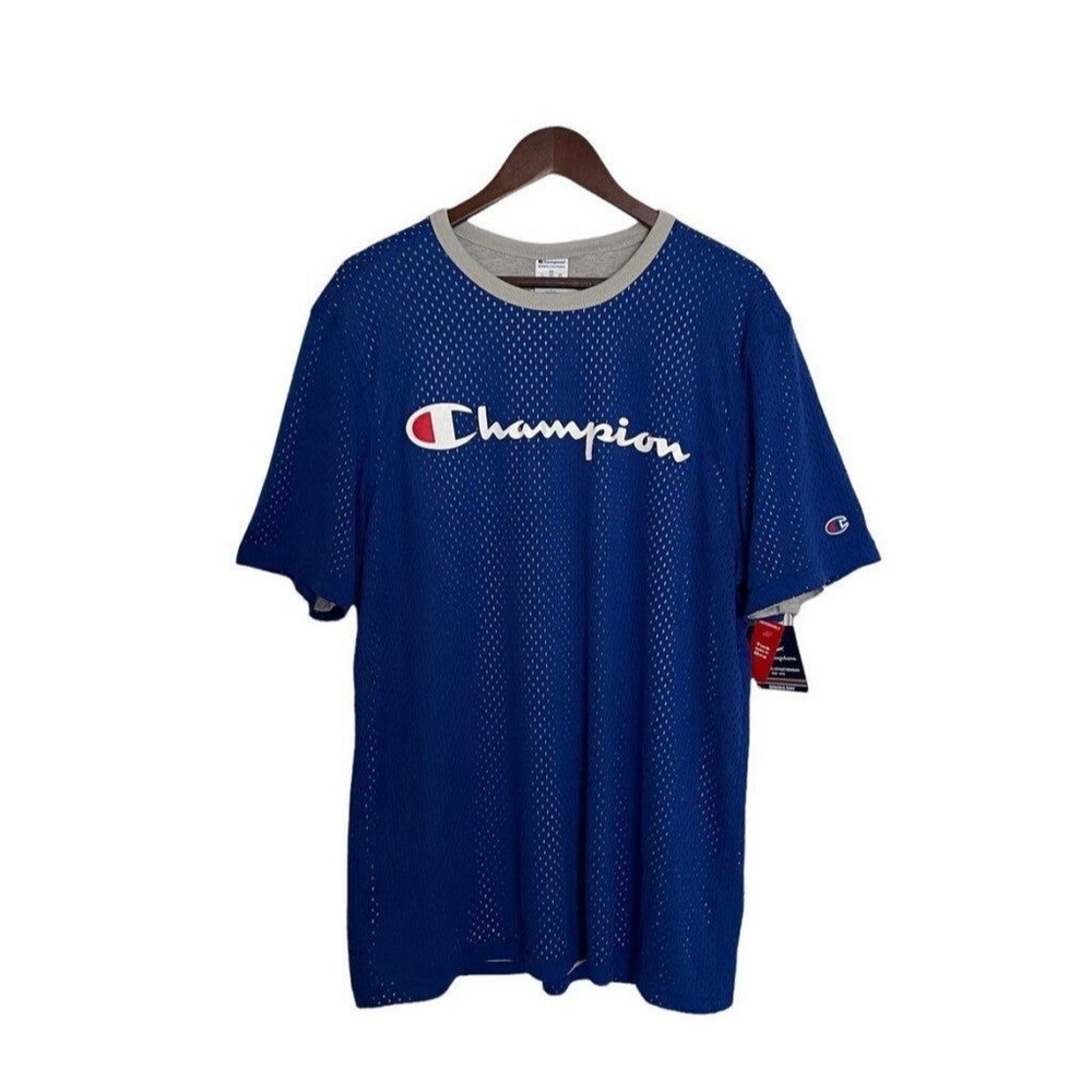 Champion Reversible Mesh T-Shirt Surf Blue